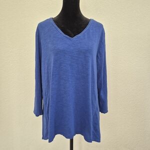 Chico's Vibrant Blue Long Sleeve Top